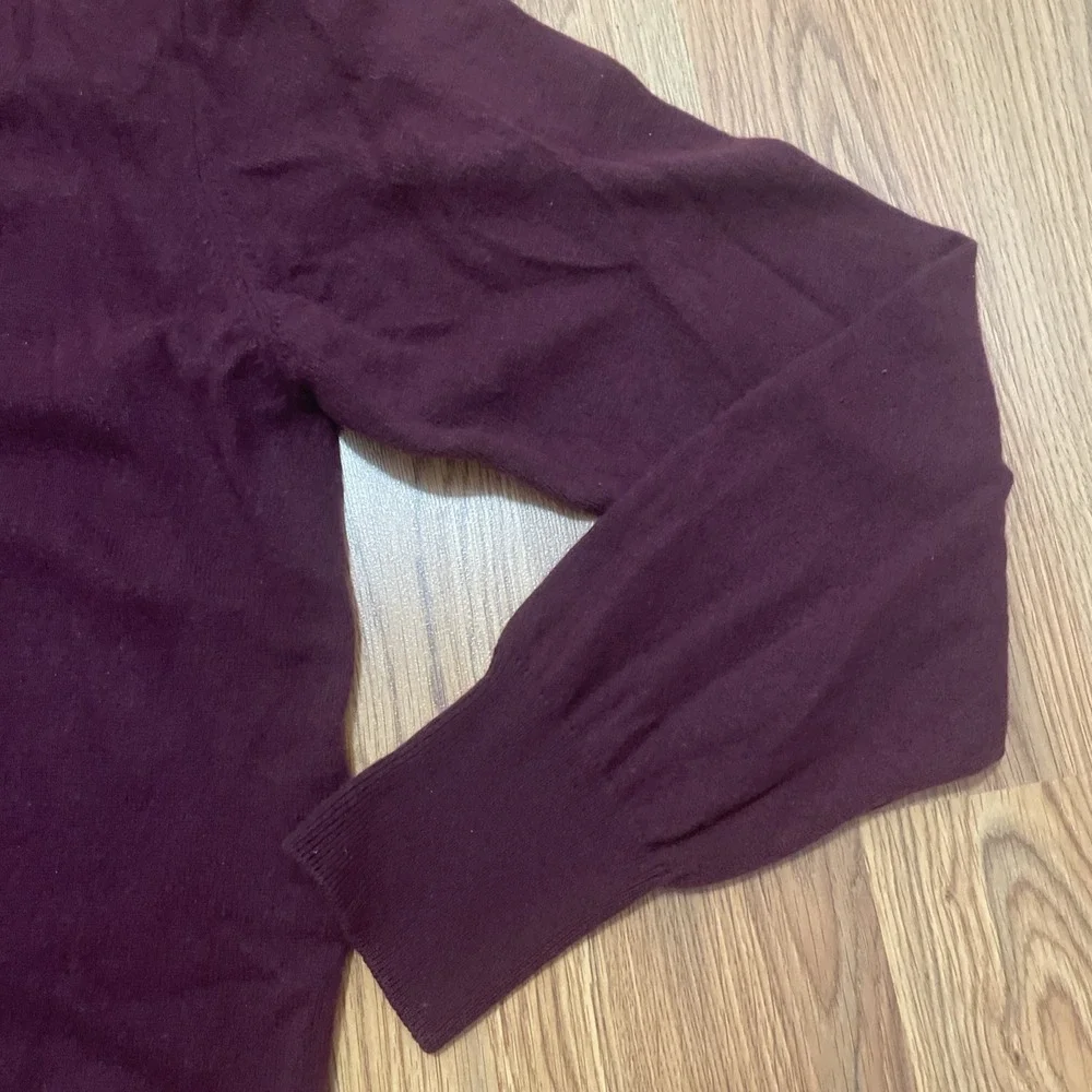 Forte Cashmere Sweater Mens Extra Large V Neck Pullover Red